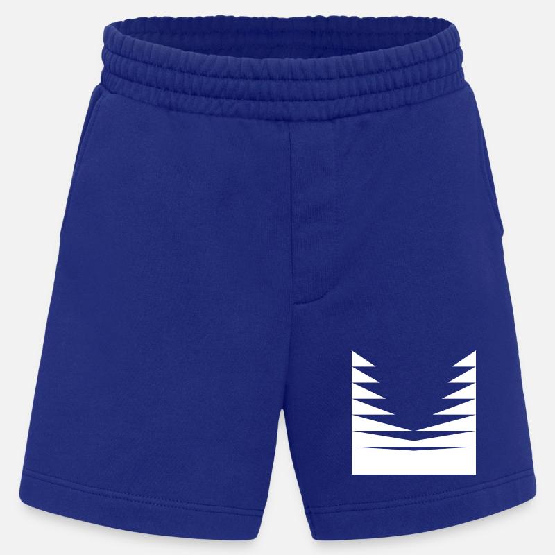 Triangles Pattern design - Heavyweight Shorts - made by SPREAD - Iconic Blue