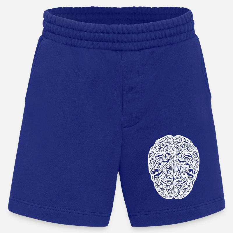 Gehirn - Anatomischer Vector - Heavyweight Shorts - made by SPREAD  - Iconic Blue