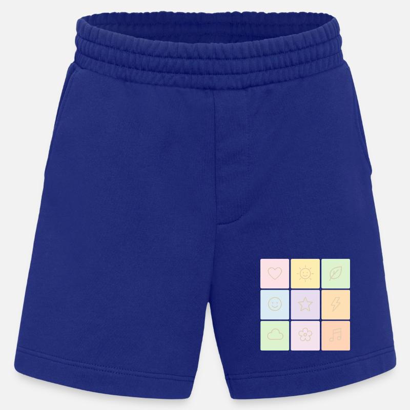 Pastel Bento Vibes - Heavyweight Shorts - made by SPREAD  - Iconic Blue