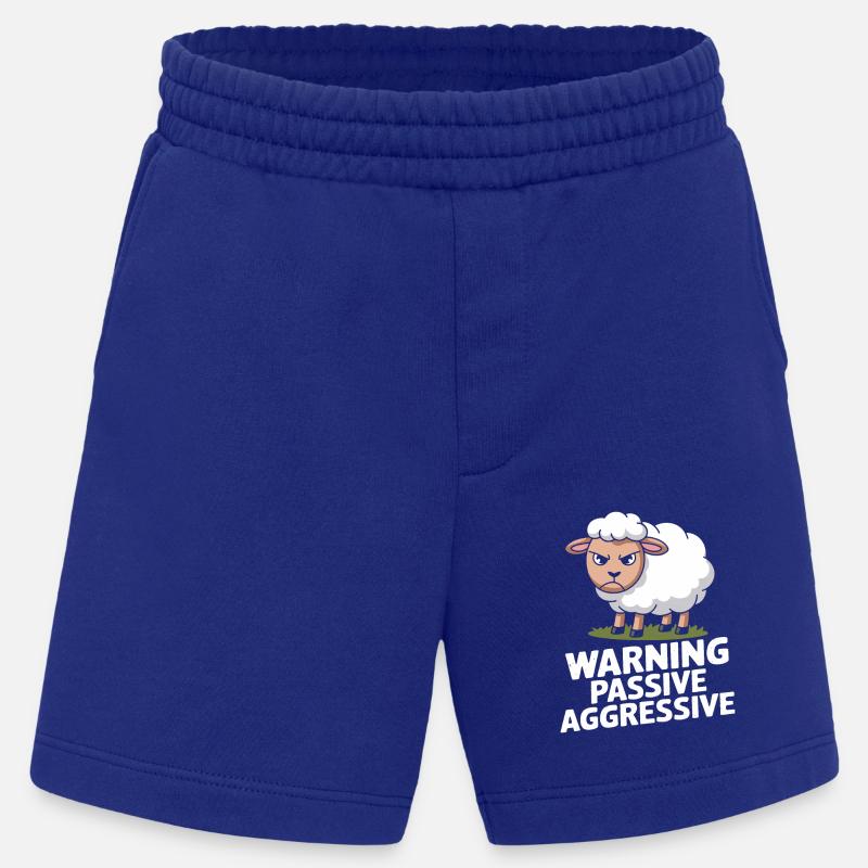 Beware Passive Aggressive Sheep - Heavyweight Shorts - made by SPREAD  - Iconic Blue