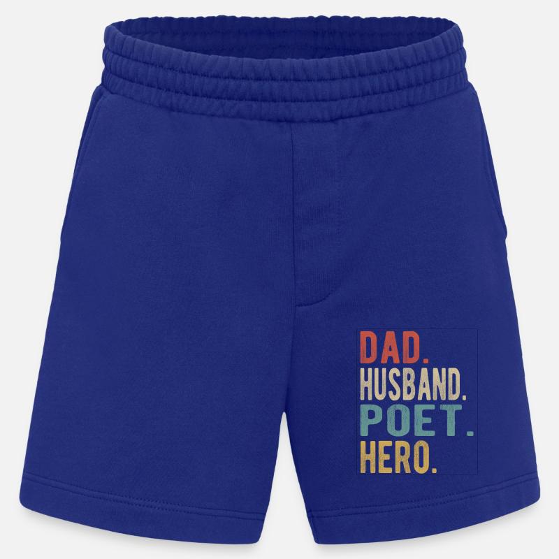 Dichter Papa Ehemann Held - Heavyweight Shorts - made by SPREAD  - Iconic Blue