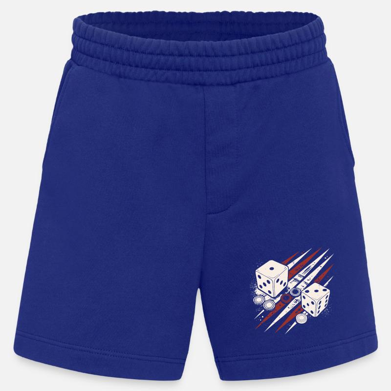 Backgammon | Board Game | Gift - Heavyweight Shorts - made by SPREAD - Iconic Blue