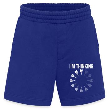 Spiel Humor Darts Spieler - Heavyweight Shorts - made by SPREAD  - Iconic Blue - Vorne