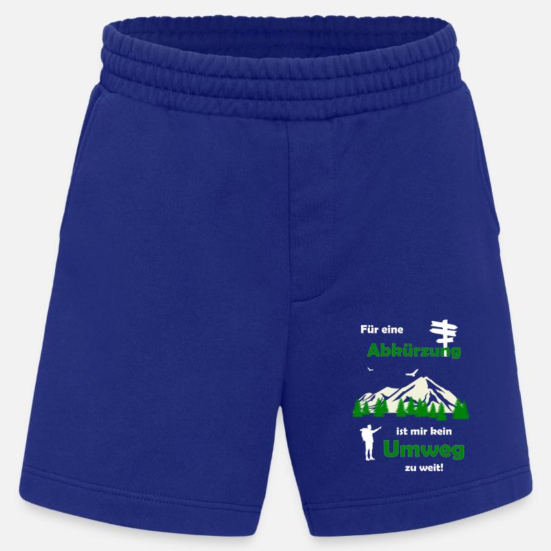 Wandern Spruch Geschenkidee - Heavyweight Shorts - made by SPREAD - Iconic Blue