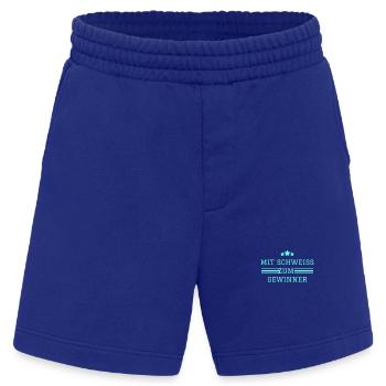 Mit Schweiß zum gewinner - Heavyweight Shorts - made by SPREAD  - Iconic Blue - Vorne