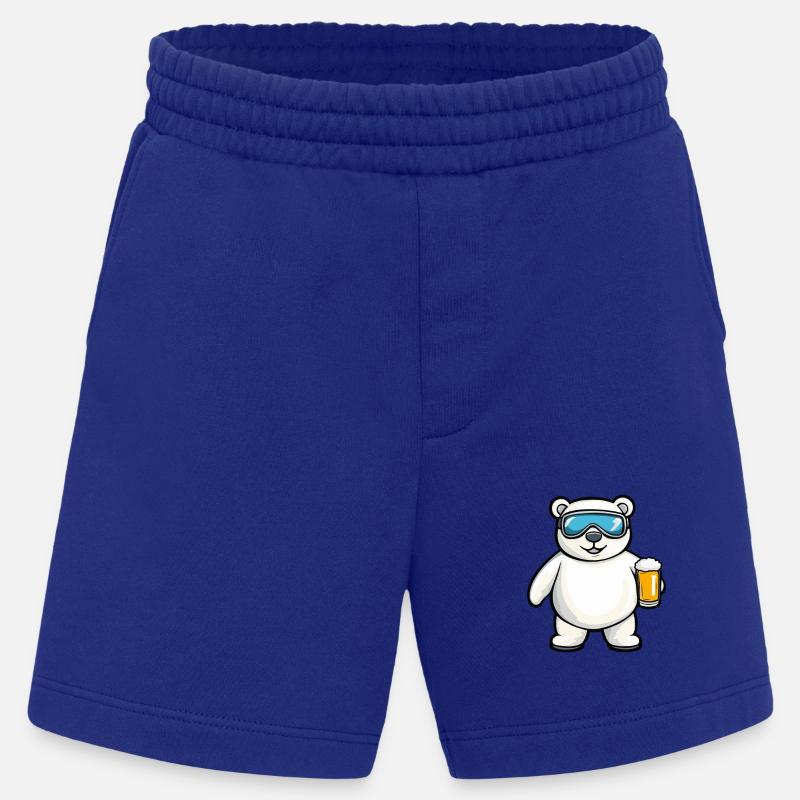 Eisbär Apres Ski Bier Comic - Heavyweight Shorts - made by SPREAD  - Iconic Blue