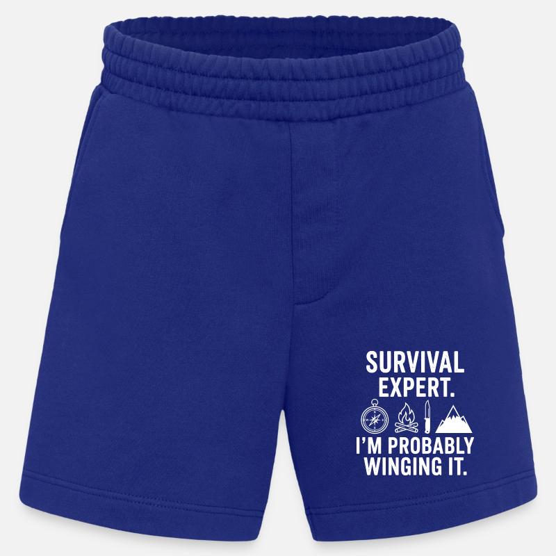 Survival Experte – Wahrscheinlich Improvisiert - Heavyweight Shorts - made by SPREAD  - Iconic Blue