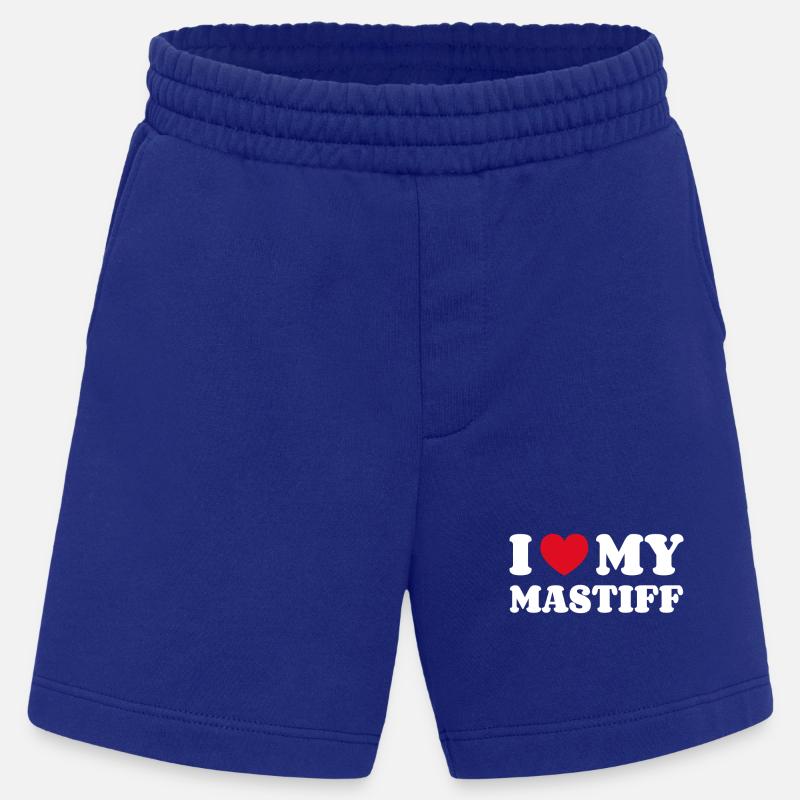 J’adore mon dogue - Short bio épais fabriqué en UE - Iconic Blue