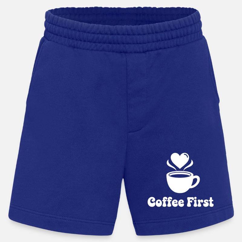 Kaffee First Herzdesign - Heavyweight Shorts - made by SPREAD - Iconic Blue