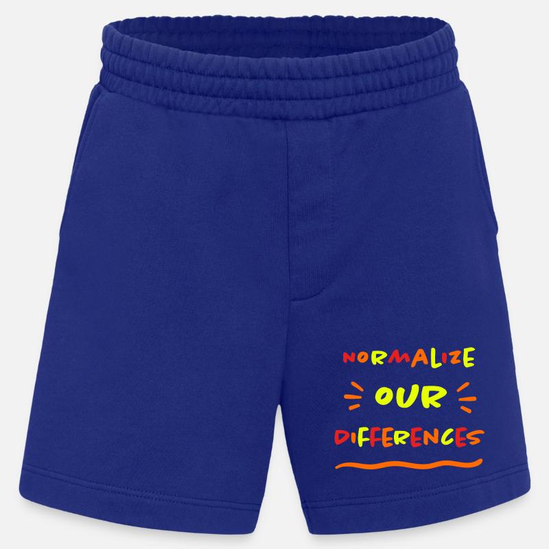 Normalize our Differences - Inclusion - neon - Heavyweight Shorts - made by SPREAD  - Iconic Blue