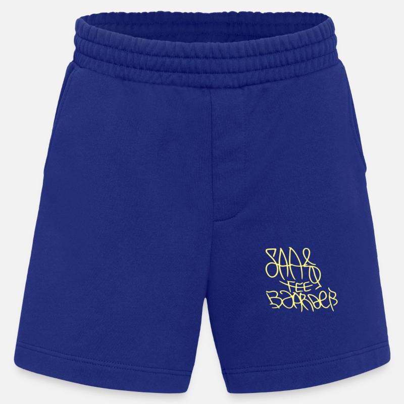 Saas-Fee Vêtements de snowboard Pullover à capuche - Short bio épais fabriqué en UE - Iconic Blue
