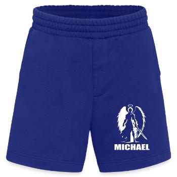 Erzengel Michael Design – Für den Engel Fan - Heavyweight Shorts - made by SPREAD  - Iconic Blue - Vorne