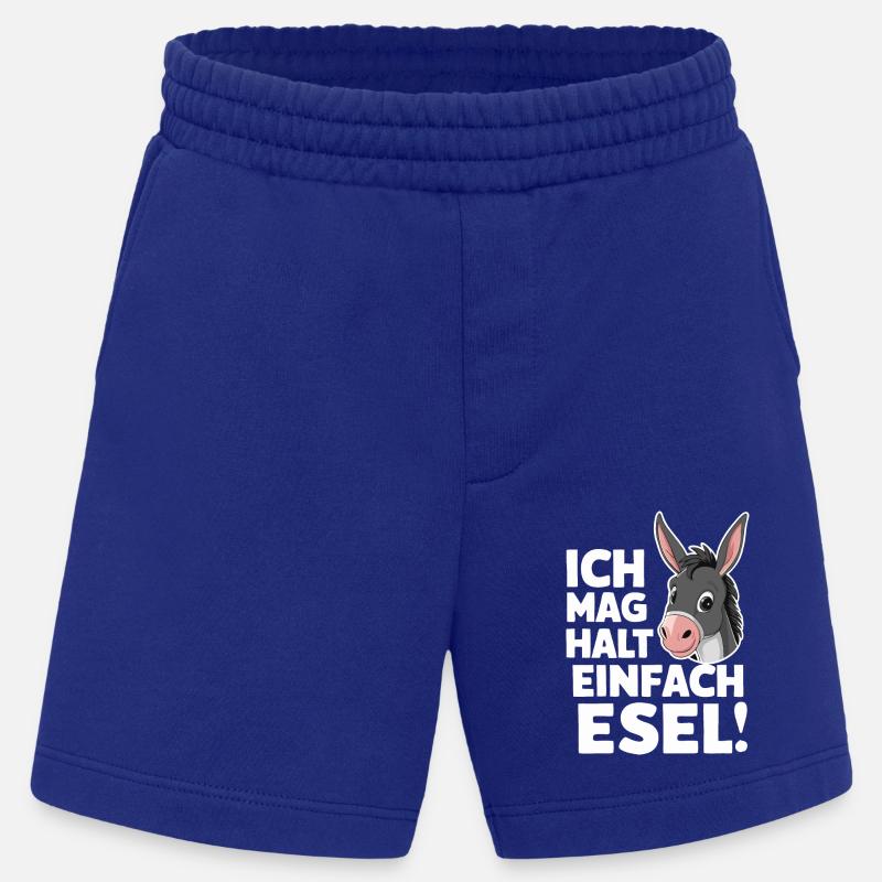 Âne âne mulet Muli - Short bio épais fabriqué en UE - Iconic Blue
