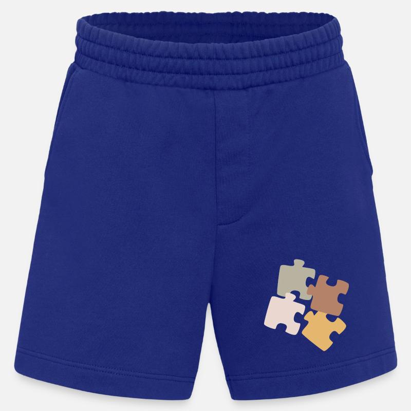 Puzzle Patchwork Vielfalt - Heavyweight Shorts - made by SPREAD - Iconic Blue