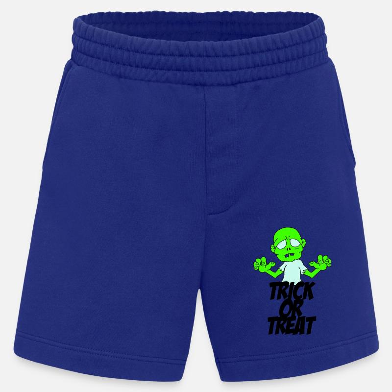 zombie trick or treat - Heavyweight Shorts - made by SPREAD  - Iconic Blue