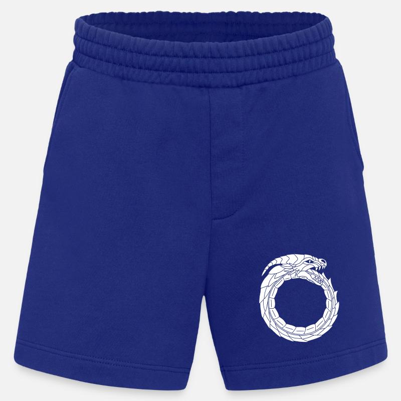 Dragon blanc dévoreur - Short bio épais fabriqué en UE - Iconic Blue