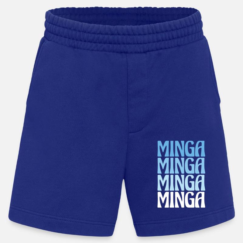 Minga Munich Dialecte Cadeau - Short bio épais fabriqué en UE - Iconic Blue