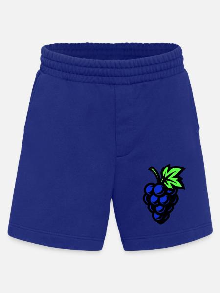 Grapes Symbol Grapes - Heavyweight Shorts - made by SPREAD - Iconic Blue