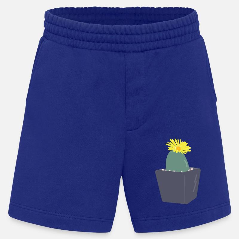 Lithops Blüte3 - Heavyweight Shorts - made by SPREAD  - Iconic Blue