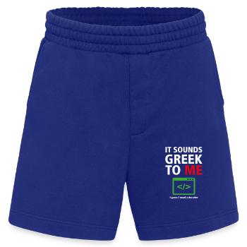 Es klingt griechisch für mich - Humor Programmers 7 - Heavyweight Shorts - made by SPREAD  - Iconic Blue - Vorne