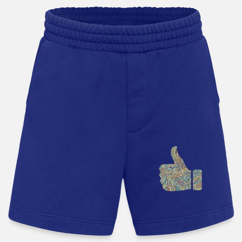 handzeichen like e 201 - Heavyweight Shorts - made by SPREAD  - Iconic Blue