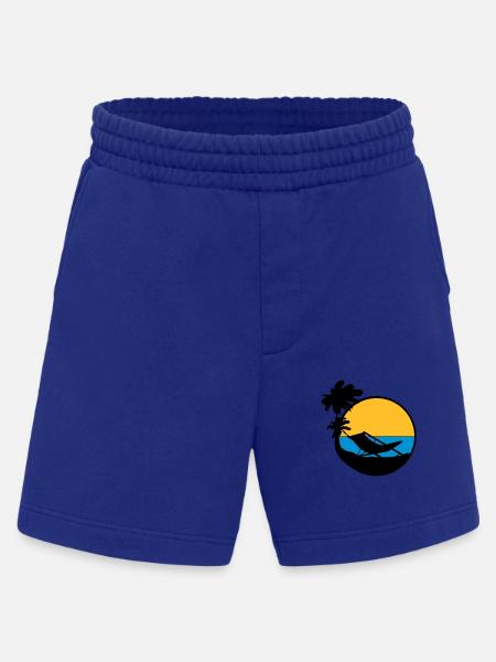 palmen sun silhouette lounge chair beach chair url - Heavyweight Shorts - made by SPREAD - Iconic Blue