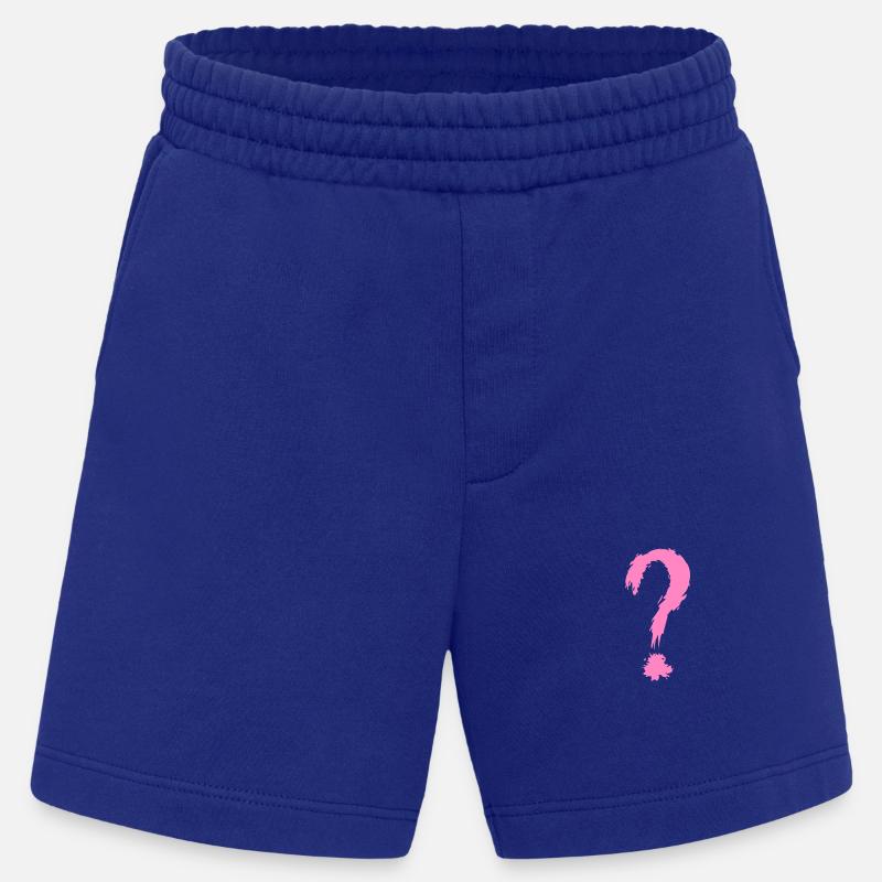 point d'interrogation - Short bio épais fabriqué en UE - Iconic Blue