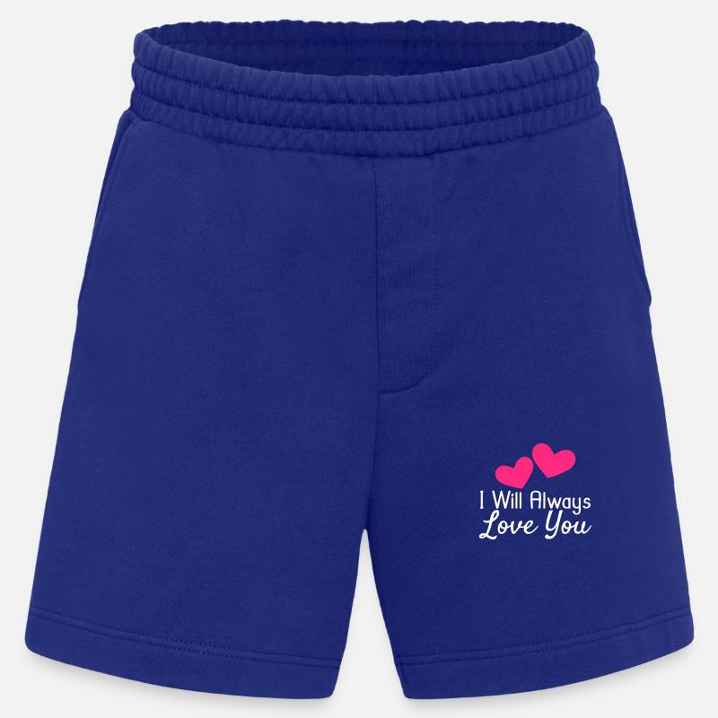 Ich werde dich immer lieben - Heavyweight Shorts - made by SPREAD  - Iconic Blue