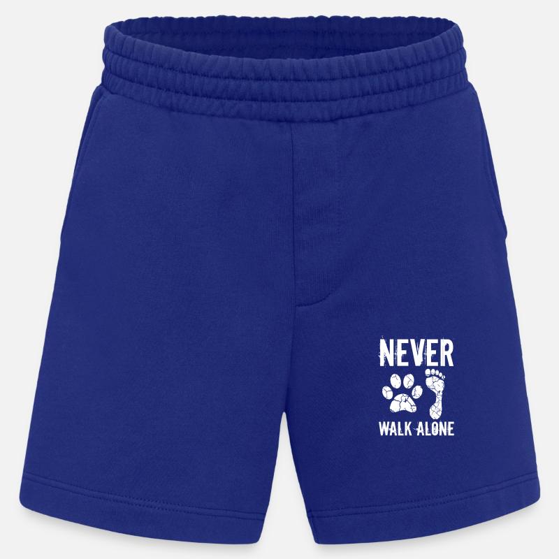 Never walk alone - Heavyweight Shorts - made by SPREAD  - Iconic Blue