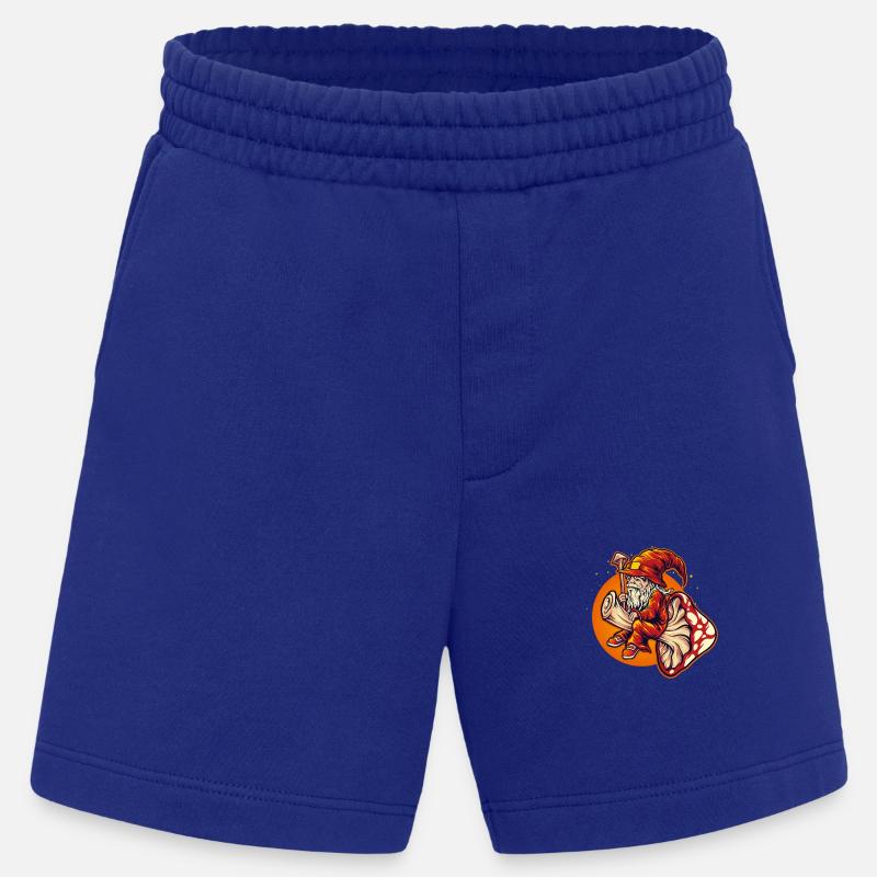Dwarf wizard riding toadstool - Heavyweight Shorts - made by SPREAD  - Iconic Blue