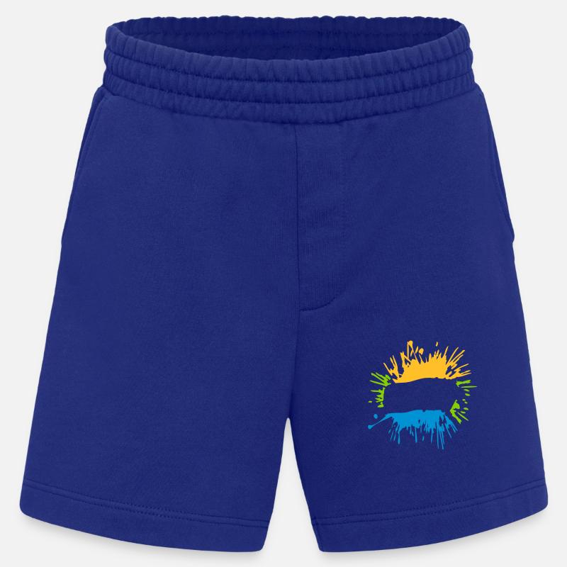 Klecks Text einfügen - Heavyweight Shorts - made by SPREAD  - Iconic Blue