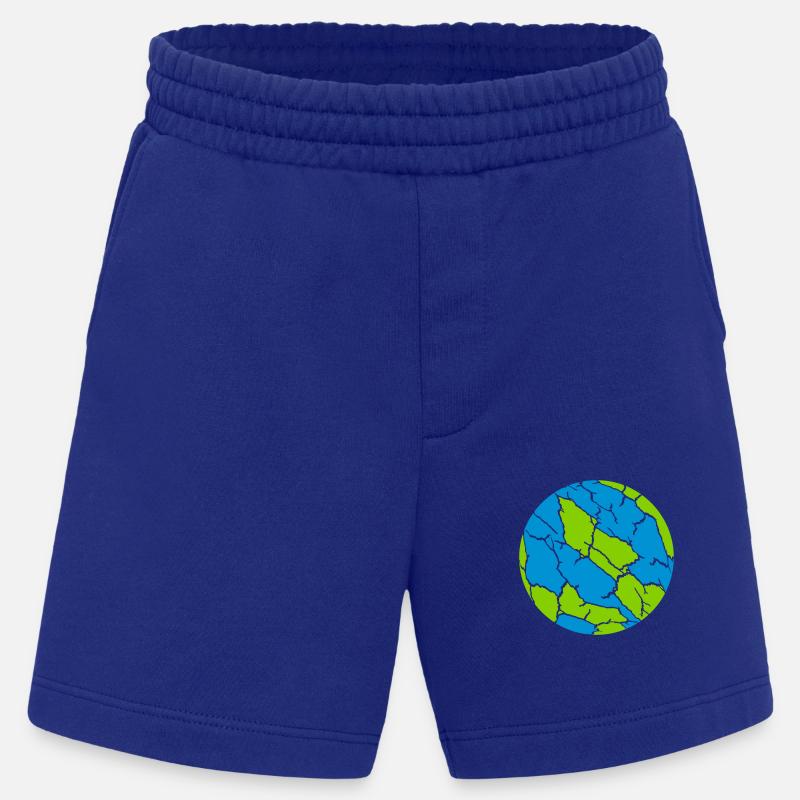 Bunter Ball Risse Muster - Heavyweight Shorts - made by SPREAD  - Iconic Blue
