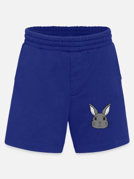 Mignon petit visage de lapin - Short bio épais fabriqué en UE - Iconic Blue