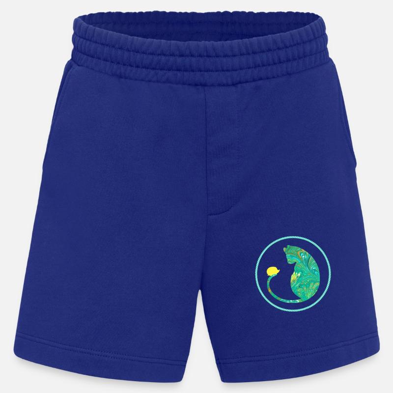 katze mit igel e 71 - Heavyweight Shorts - made by SPREAD - Iconic Blue