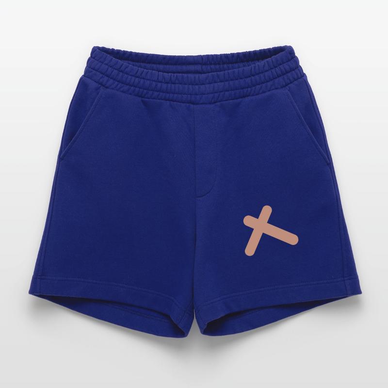 Abstract rectangular angle in beige Heavyweight Shorts - made by SPREAD 
