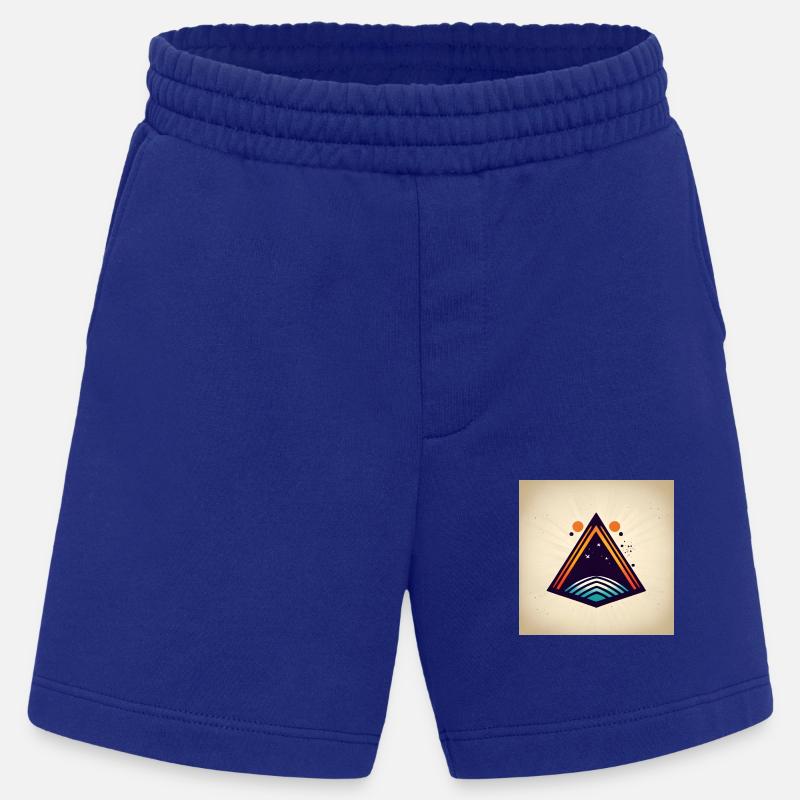 Triangle de l’espace - Short bio épais fabriqué en UE - Iconic Blue