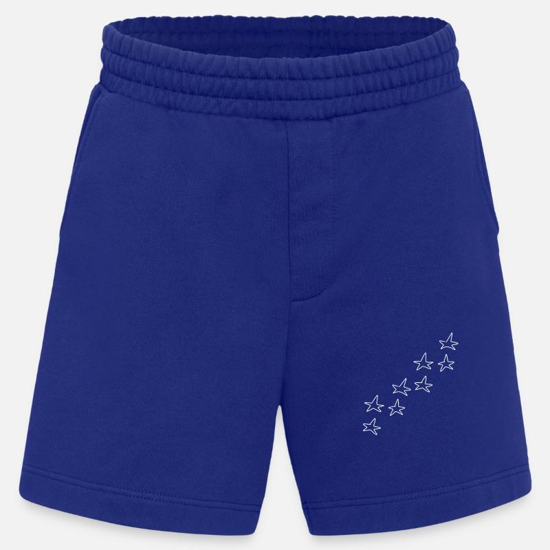 Star Pattern Star Symbol Shape - Heavyweight Shorts - made by SPREAD - Iconic Blue