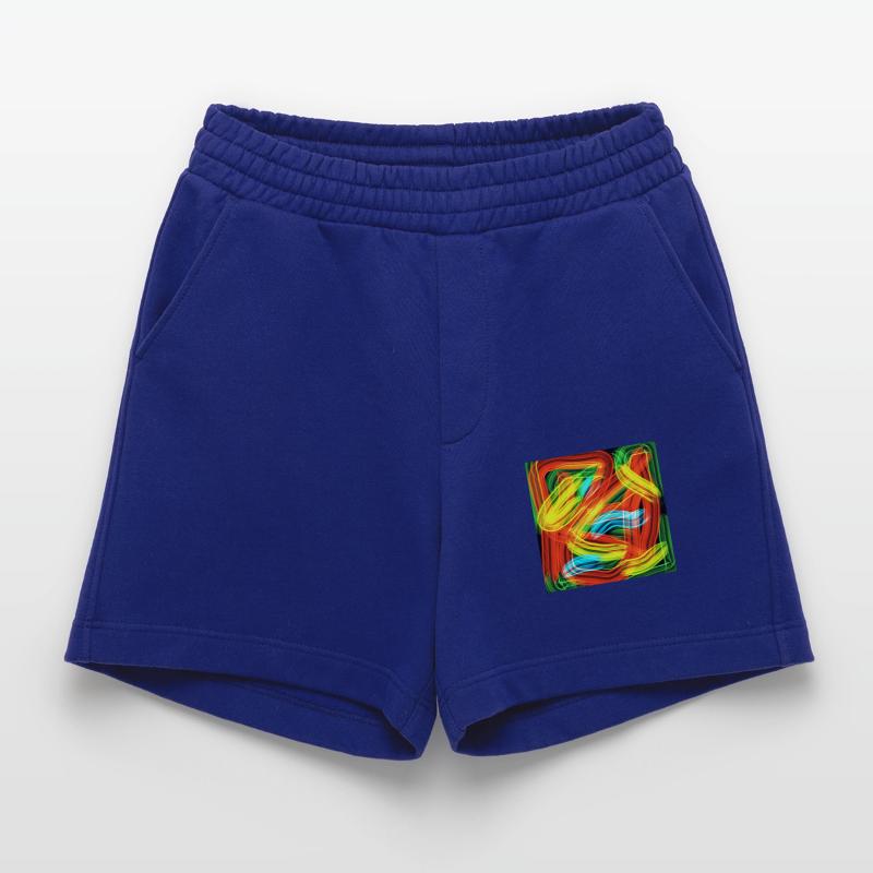 Rayures de couleur Short bio épais fabriqué en UE