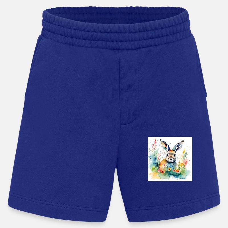 Couleur lapin - Short bio épais fabriqué en UE - Iconic Blue