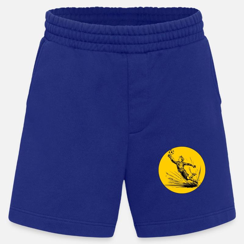 Goalkeeper (black and yellow) - Heavyweight Shorts - made by SPREAD  - Iconic Blue