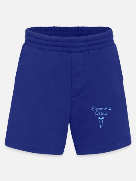 Team The Bride Blue Bow - Heavyweight Shorts - made by SPREAD  - Iconic Blue