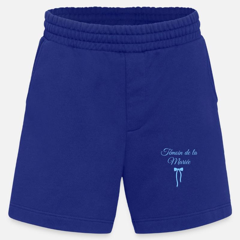 Bride's Witness Blue Bow - Heavyweight Shorts - made by SPREAD - Iconic Blue