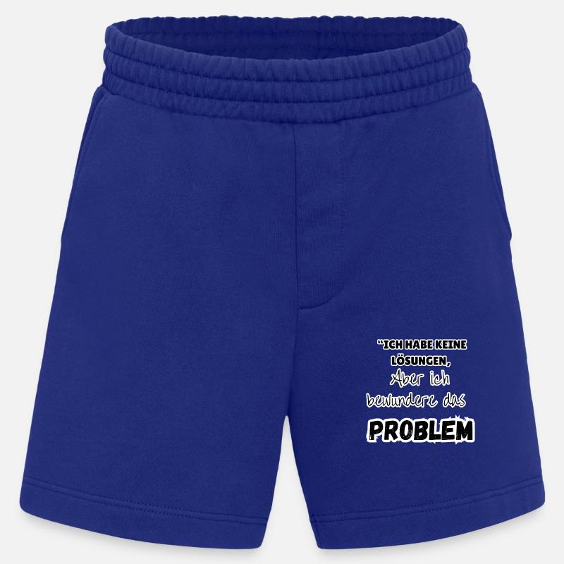 "Problem solution" - Heavyweight Shorts - made by SPREAD  - Iconic Blue