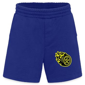 Reifen Flamme Auto - Heavyweight Shorts - made by SPREAD  - Iconic Blue - Vorne