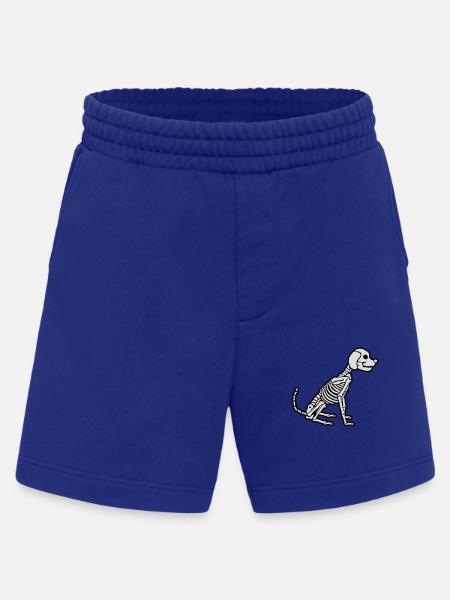 Halloween Skeleton Dog Design - Heavyweight Shorts - made by SPREAD - Iconic Blue