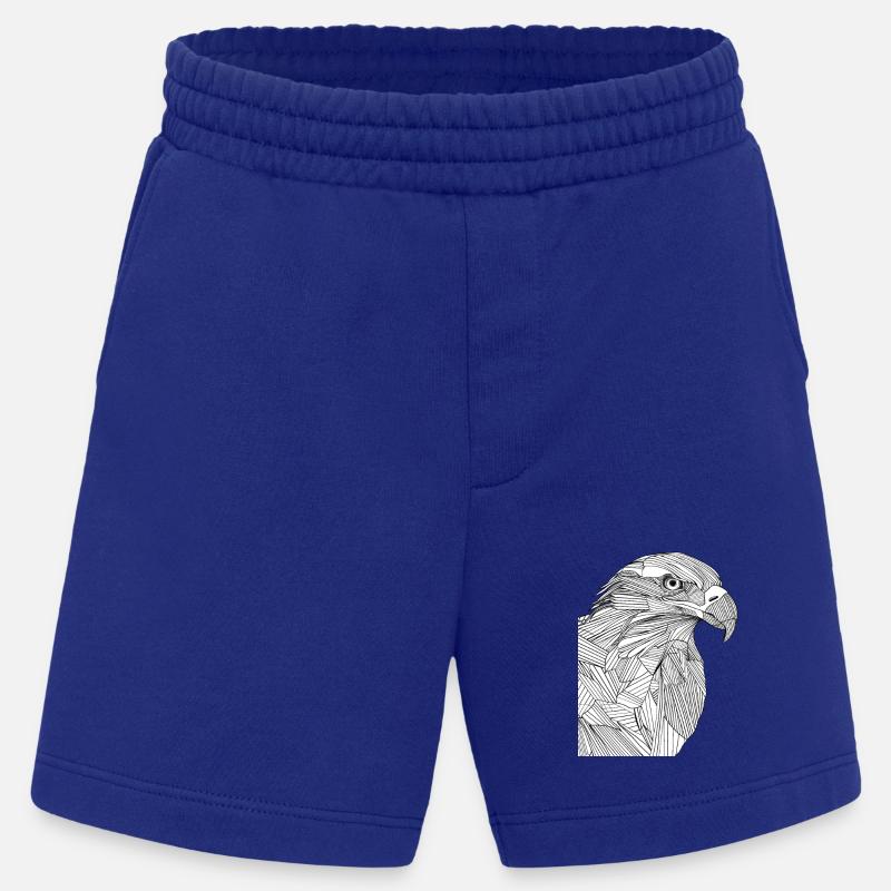 Lines art eagle #eagle - Heavyweight Shorts - made by SPREAD  - Iconic Blue