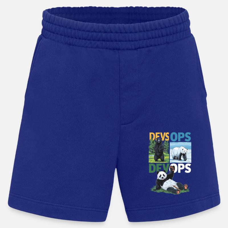 Devops - Short bio épais fabriqué en UE - Iconic Blue