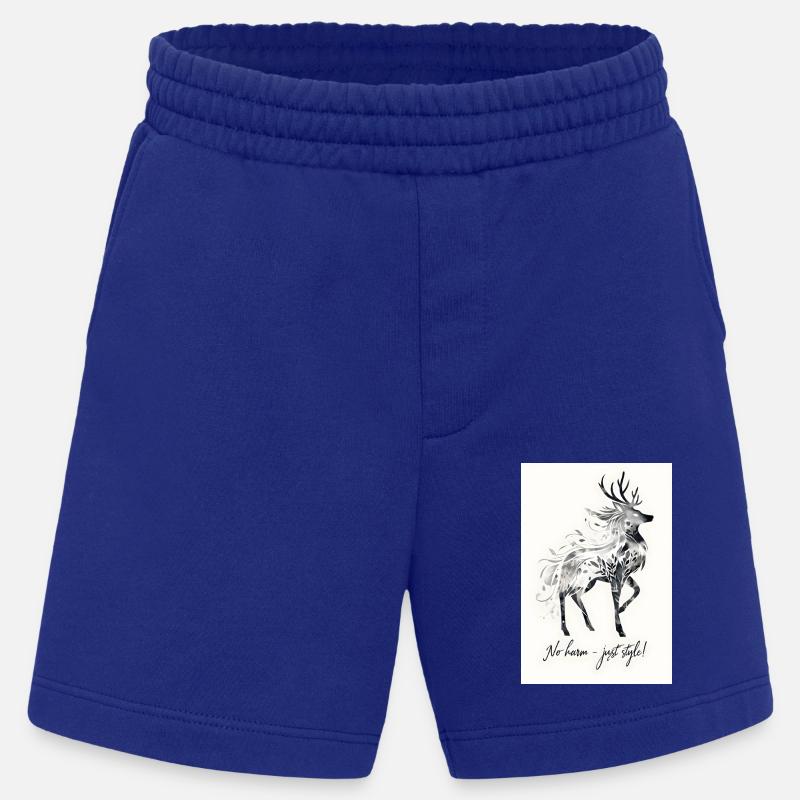 Hirsch Tier Spruch Geschenk - Heavyweight Shorts - made by SPREAD  - Iconic Blue