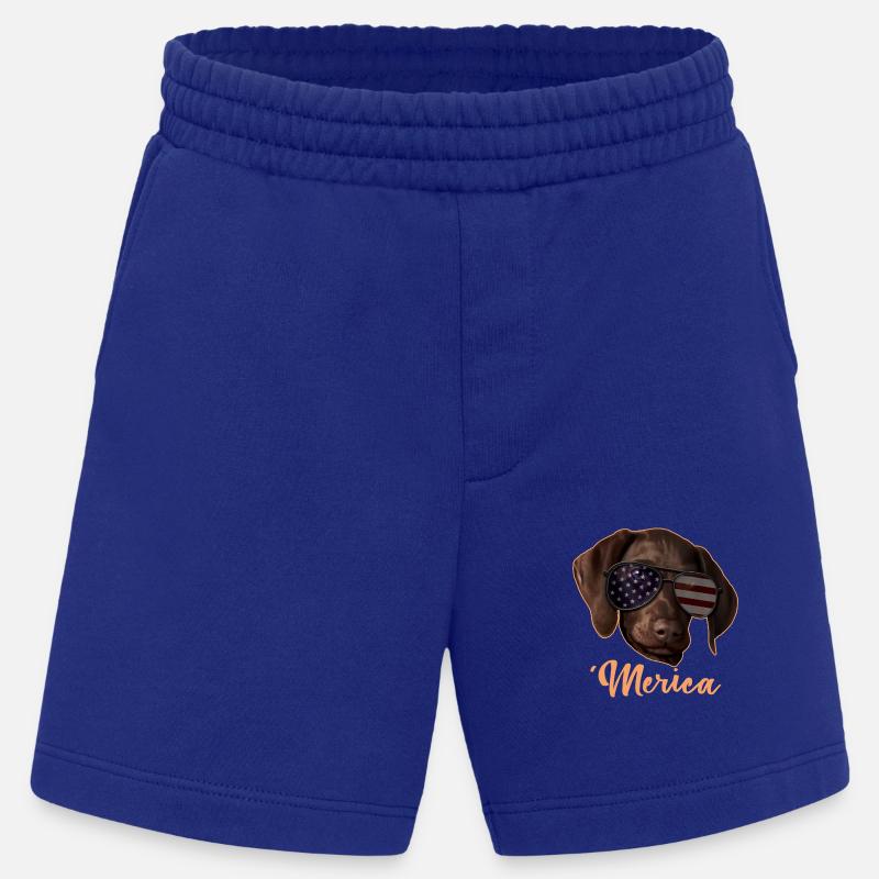 Merica Zeiger 4. Juli Geschenk - Heavyweight Shorts - made by SPREAD - Iconic Blue