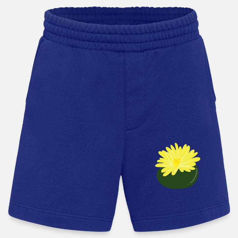Lithops-Blüte1 - Heavyweight Shorts - made by SPREAD  - Iconic Blue